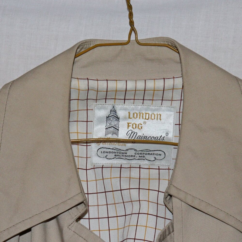 Vintage classic London fog rain/over coat 12 reg - Picture 2 of 7